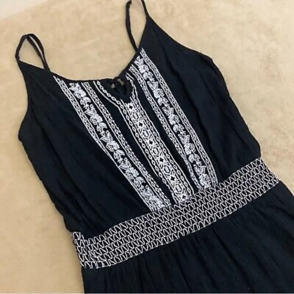 VENUS Swimwear Black White Coverup Dress Med